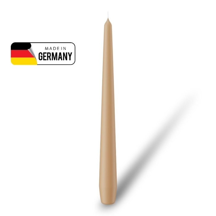 CANDELA CONICA 25X2.5CM SABBIA